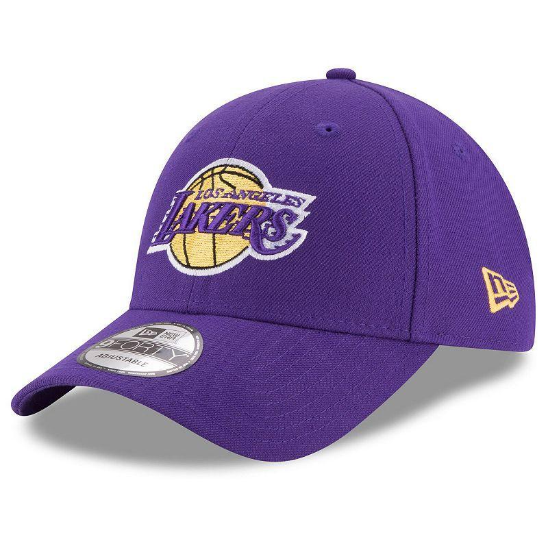 Mens New Era Los Angeles Lakers Official Team Color 9FORTY Adjustable Hat Product Image