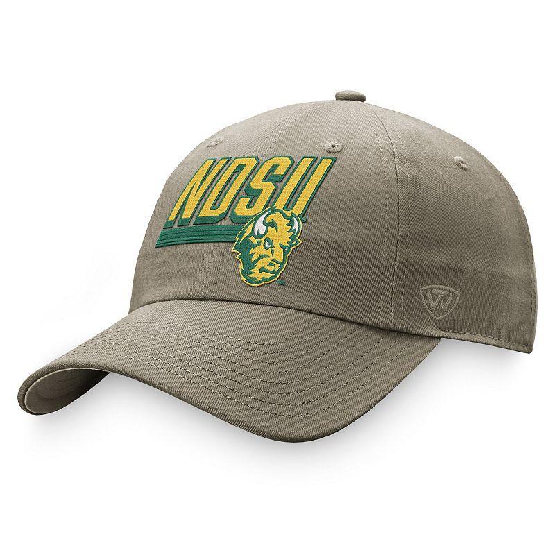 Mens Top of the World Khaki Ndsu Bison Slice Adjustable Hat Product Image