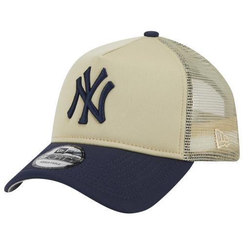 New Era Mens Yankees 940 All Day 16968 - Beige/Blue Product Image