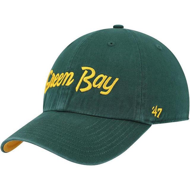 Mens 47 Brand Green Green Bay Packers Crosstown Clean Up Adjustable Hat Product Image