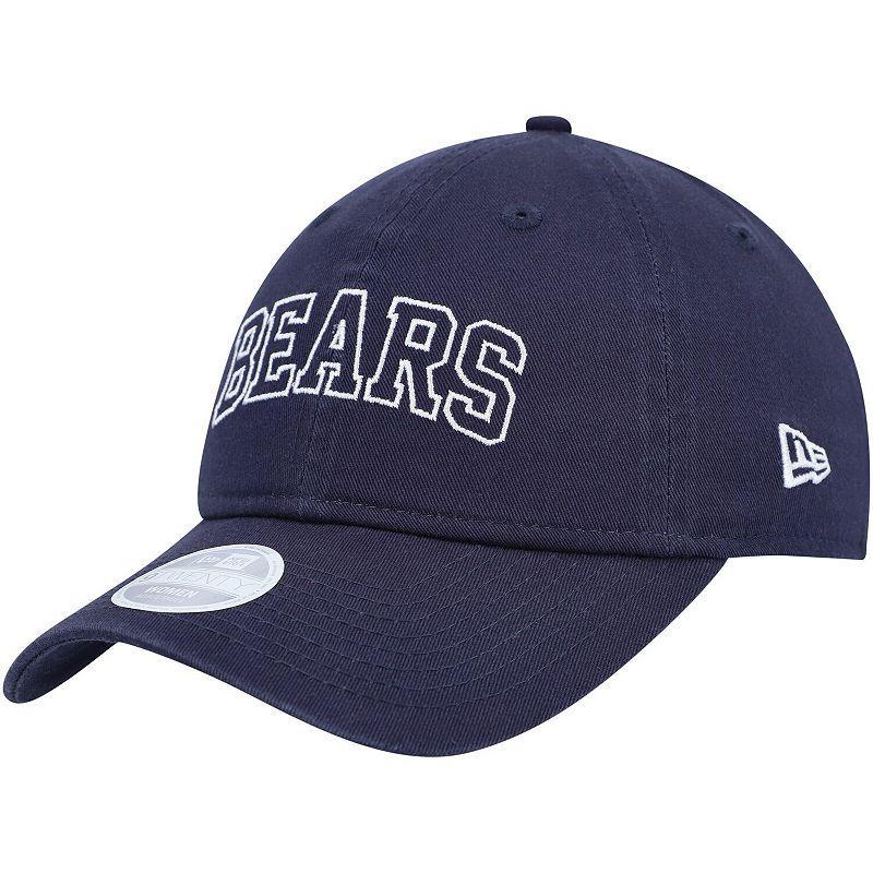 Womens New Era Chicago Bears Collegiate 9TWENTY Adjustable Hat, Blue Product Image