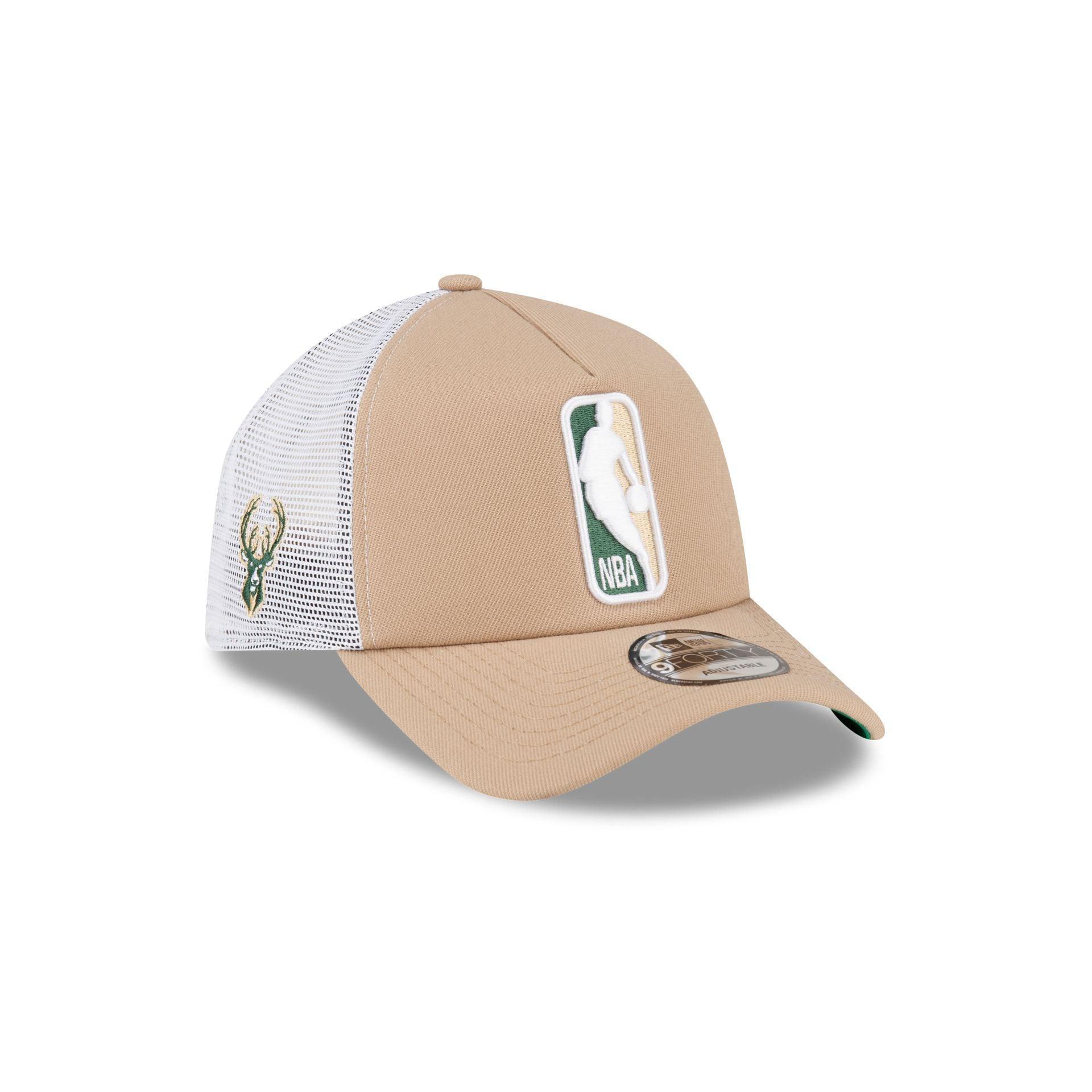 Milwaukee Bucks Logoman 9FORTY A-Frame Snapback Hat Male Product Image