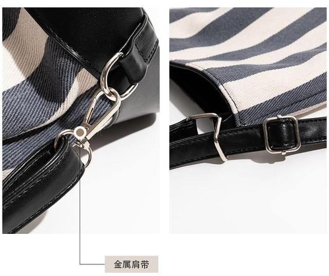 Striped Bucket Bag Product Image