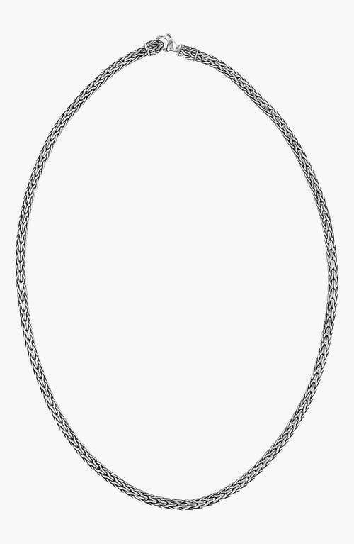 Womens Classic Chain Sterling Silver Slim Necklace Product Image