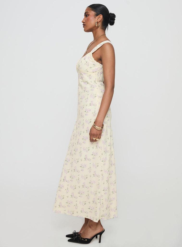 Fernwood Maxi Dress Yellow Floral Product Image