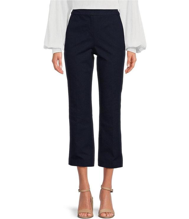 Trina Turk Lulu Cotton Stretch Straight Leg Cropped Pants Product Image