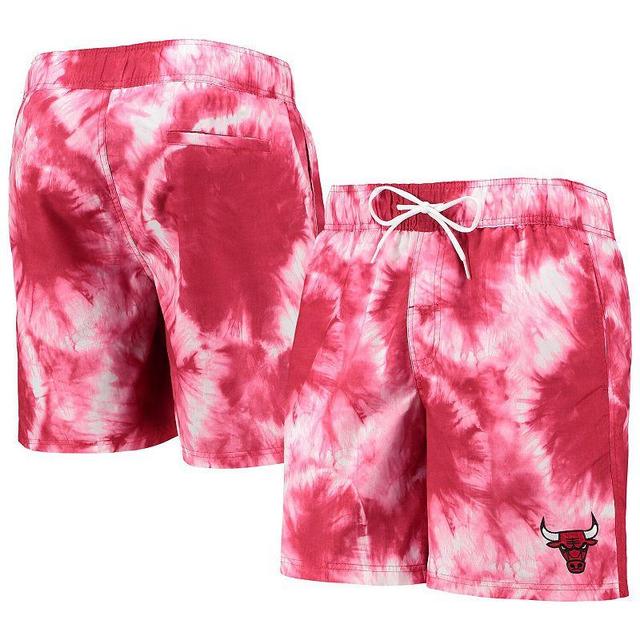 Mens G-iii Sports by Carl Banks Red Chicago Bulls Splash Volley Swim Shorts Product Image