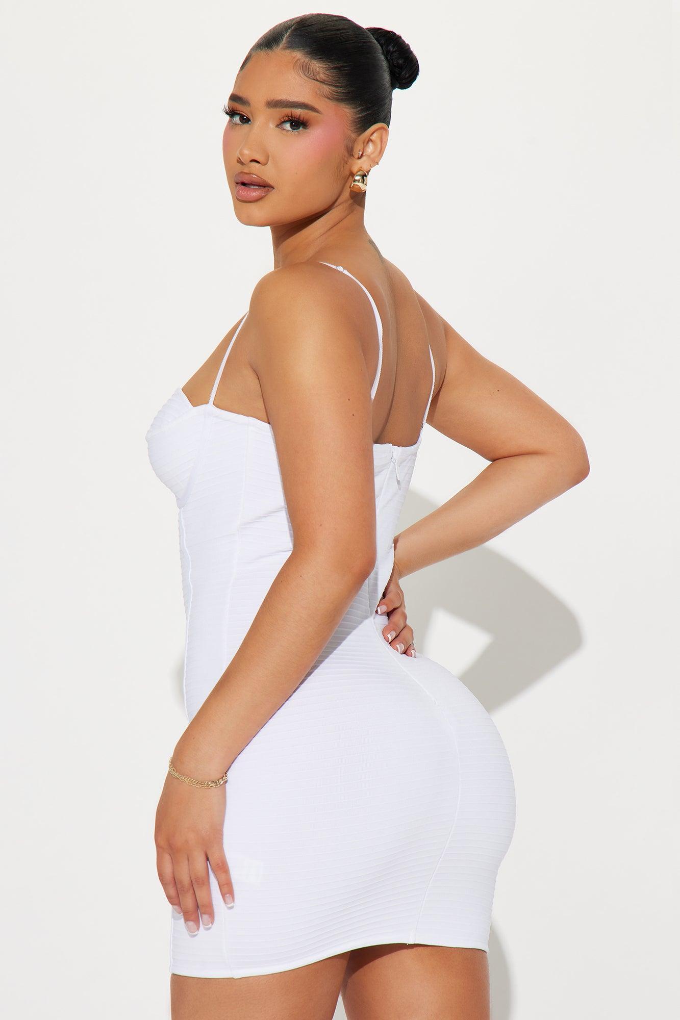 Fiora Bandage Micro Mini Dress - White Product Image