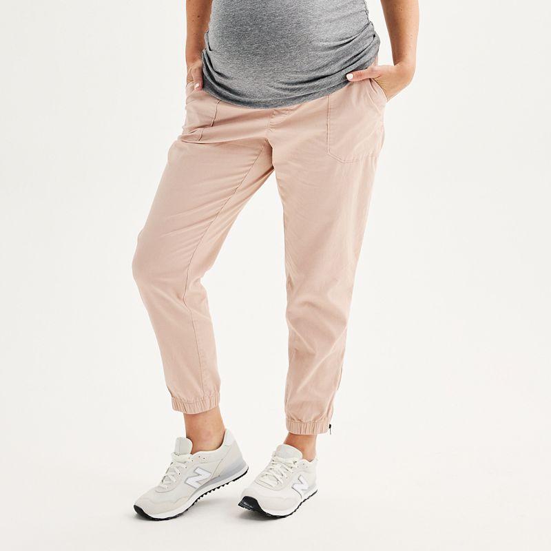 Maternity Sonoma Goods For Life Over The Belly Utility Joggers, Womens Product Image