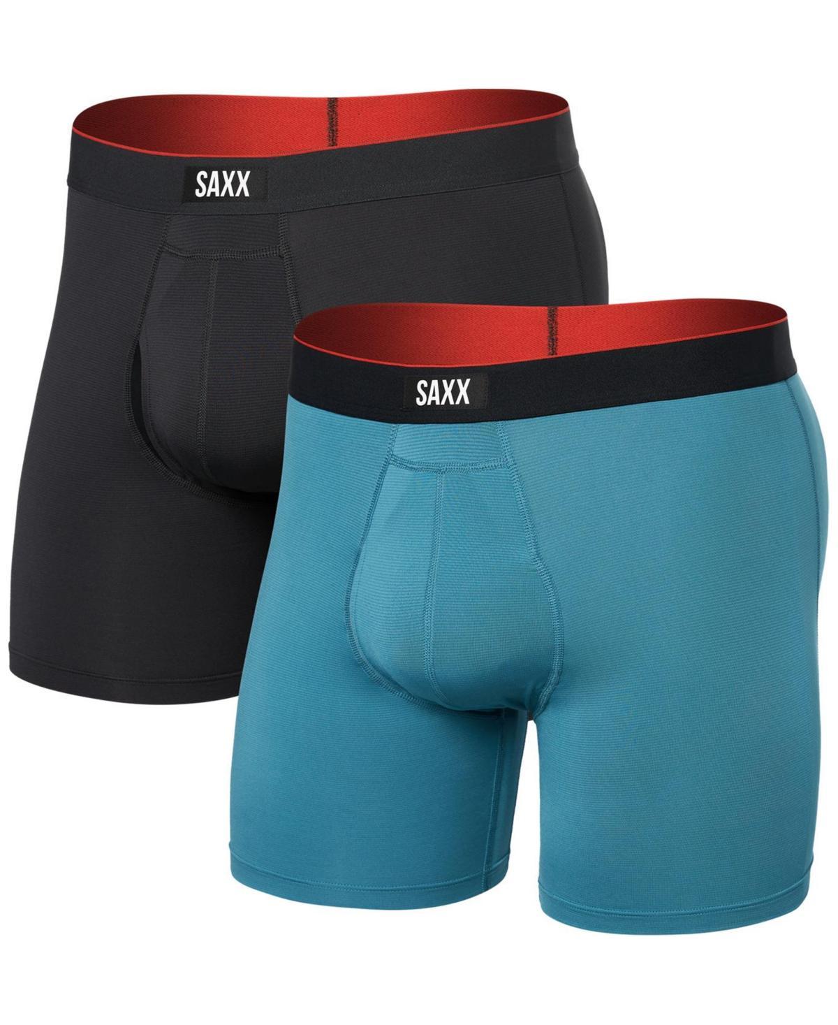 Saxx Mens Multi-Sport 2-Pk. Solid Mesh Boxer Briefs Product Image