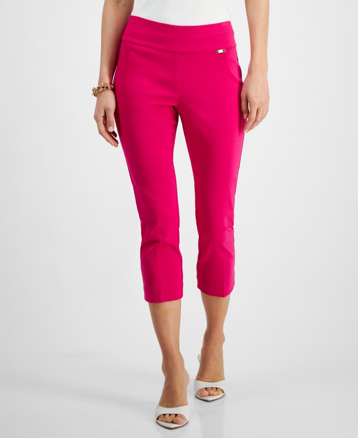 I.n.c. International Concepts Womens Tummy-Control Pull-On Capri Pants, Regular & Petite, Created for Macys Product Image