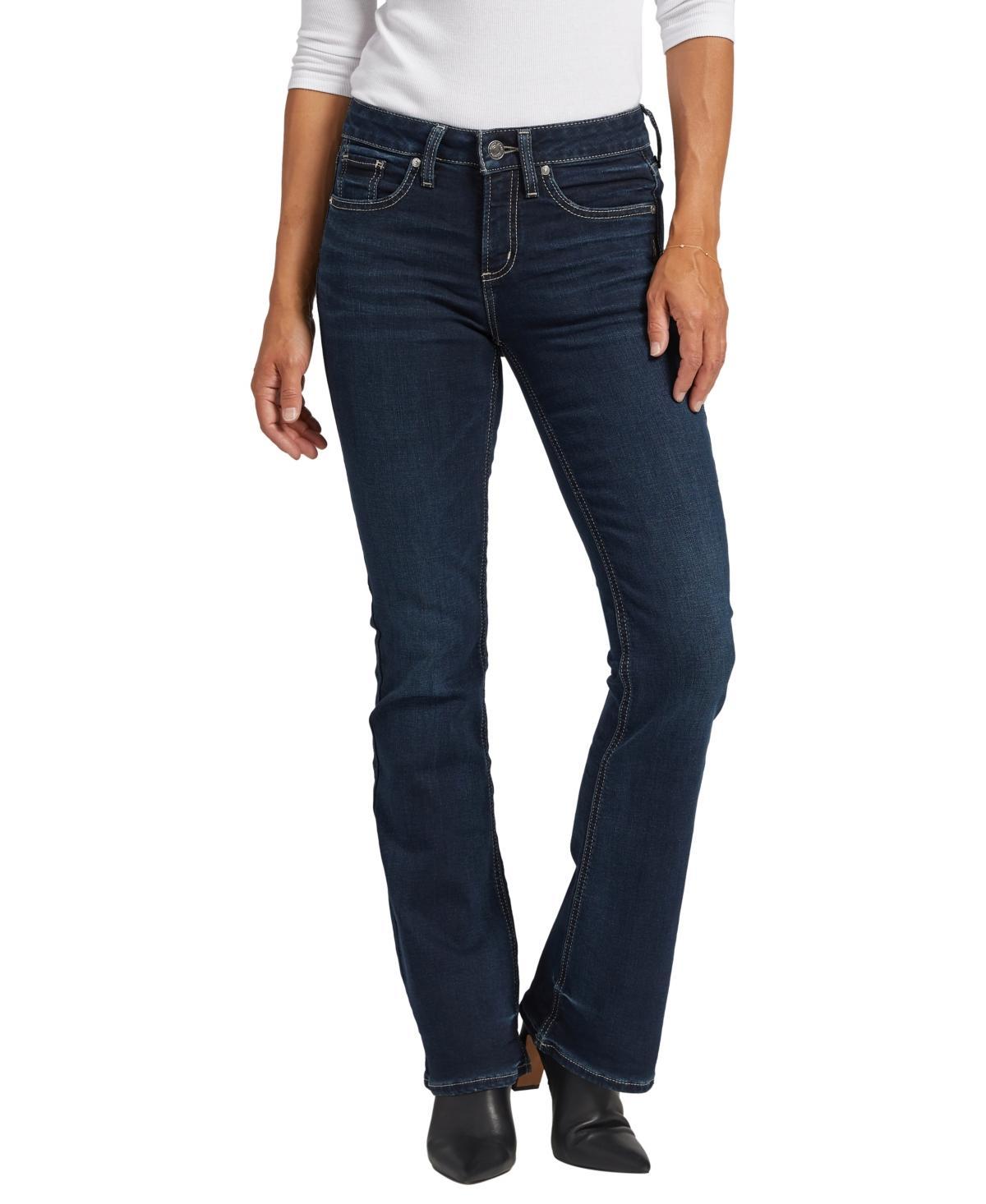 Silver Jeans Co. Suki Exposed Button Mid Rise Bootcut Jeans Product Image