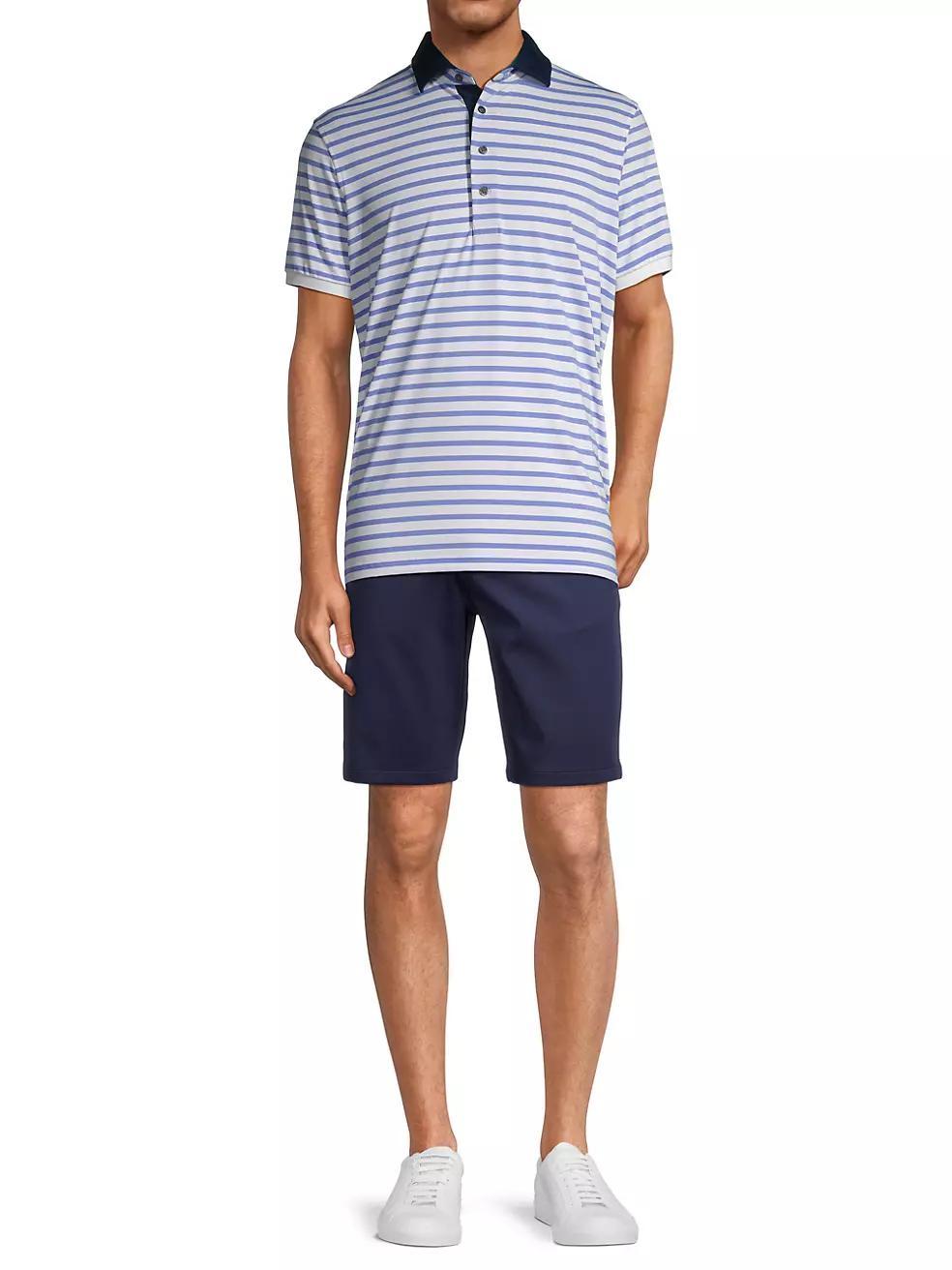 Savannah Striped Polo Shirt Product Image