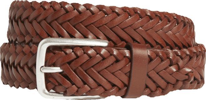 Flat Braided Leather Belt Product Image