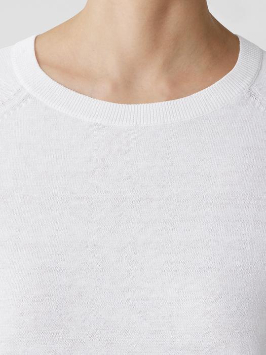 Organic Linen Cotton Raglan-Sleeve Top Product Image