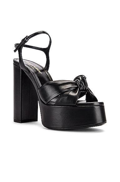 Bianca Knot Detail Sandals In Nero Product Image