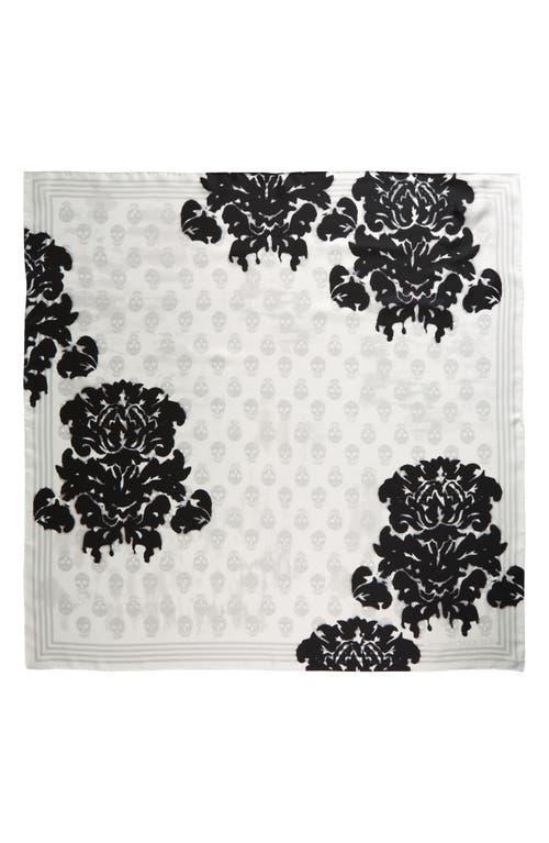 Womens Fo Bleach Damask Silk Scarf Product Image