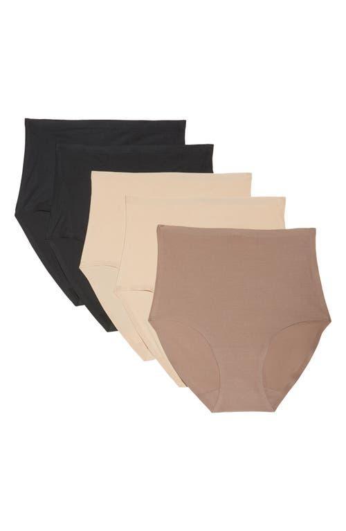 Chantelle Lingerie Soft Stretch 5-Pack High Waist Briefs Product Image