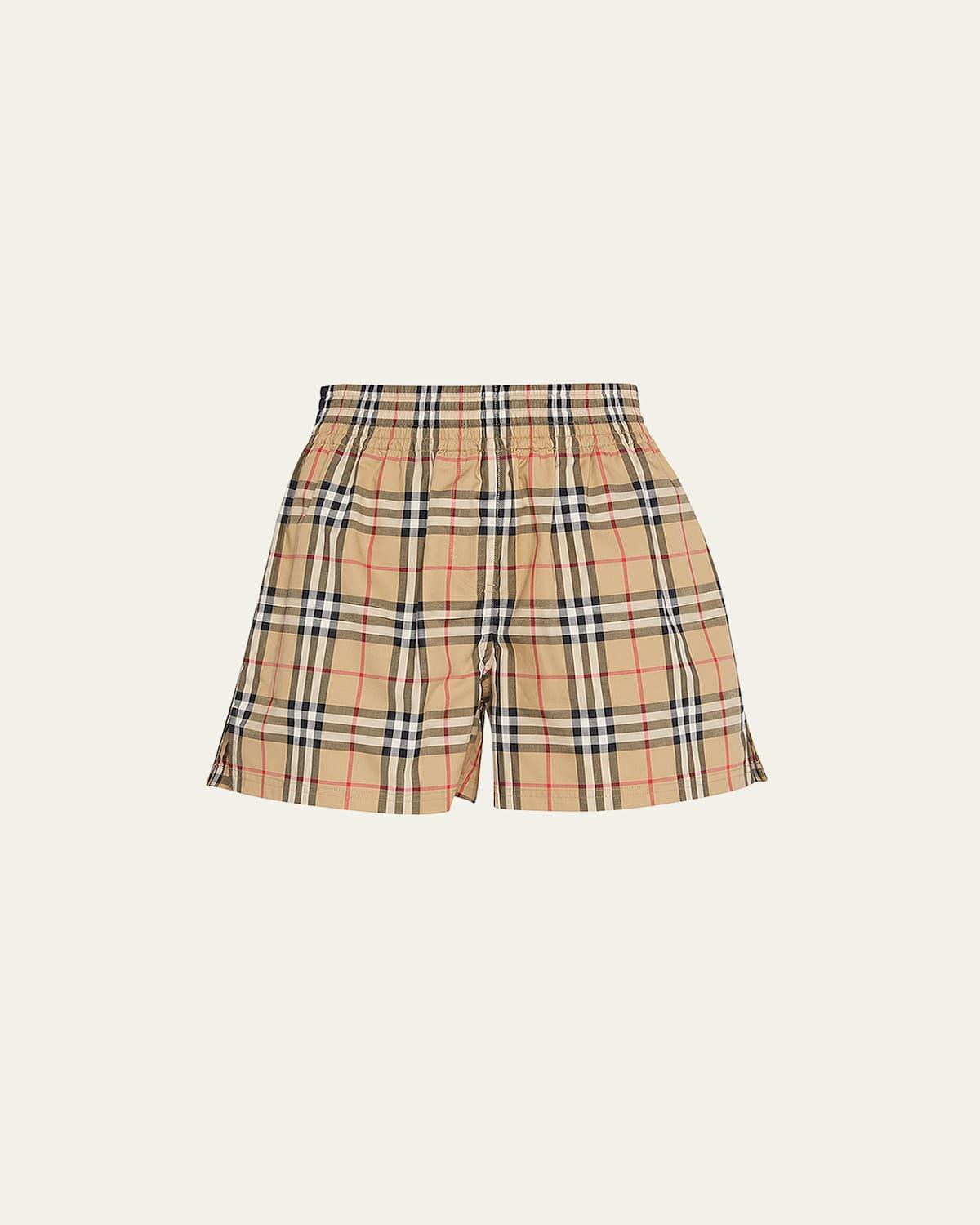 Audrey Side-Stripes Check Shorts Product Image