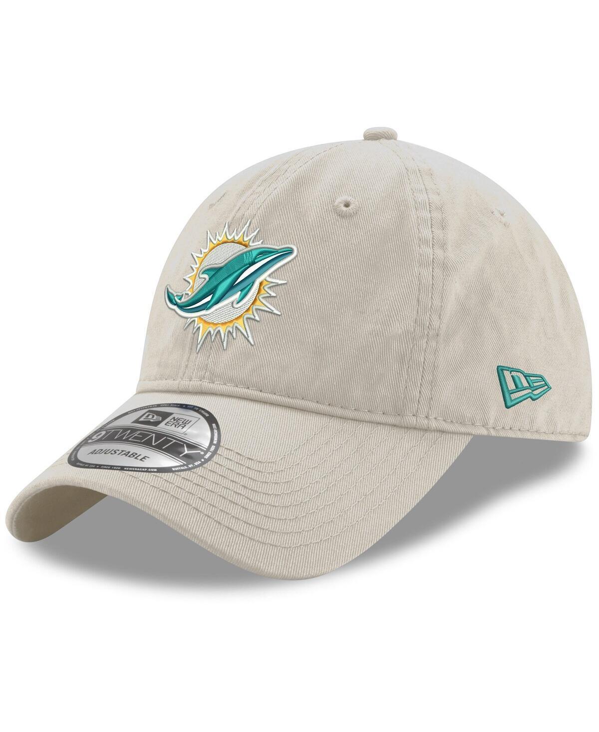 Mens New Era Khaki Miami Dolphins Playmaker 9TWENTY Adjustable Hat Product Image