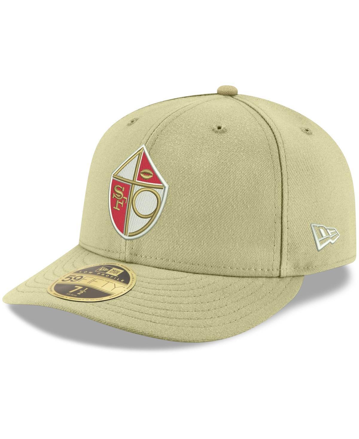 Mens New Era Gold San Francisco 49Ers Omaha Throwback Low Profile 59Fifty Fitted Hat Product Image