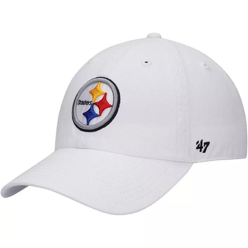 Mens 47 Pittsburgh Steelers Logo Clean Up Adjustable Hat Product Image