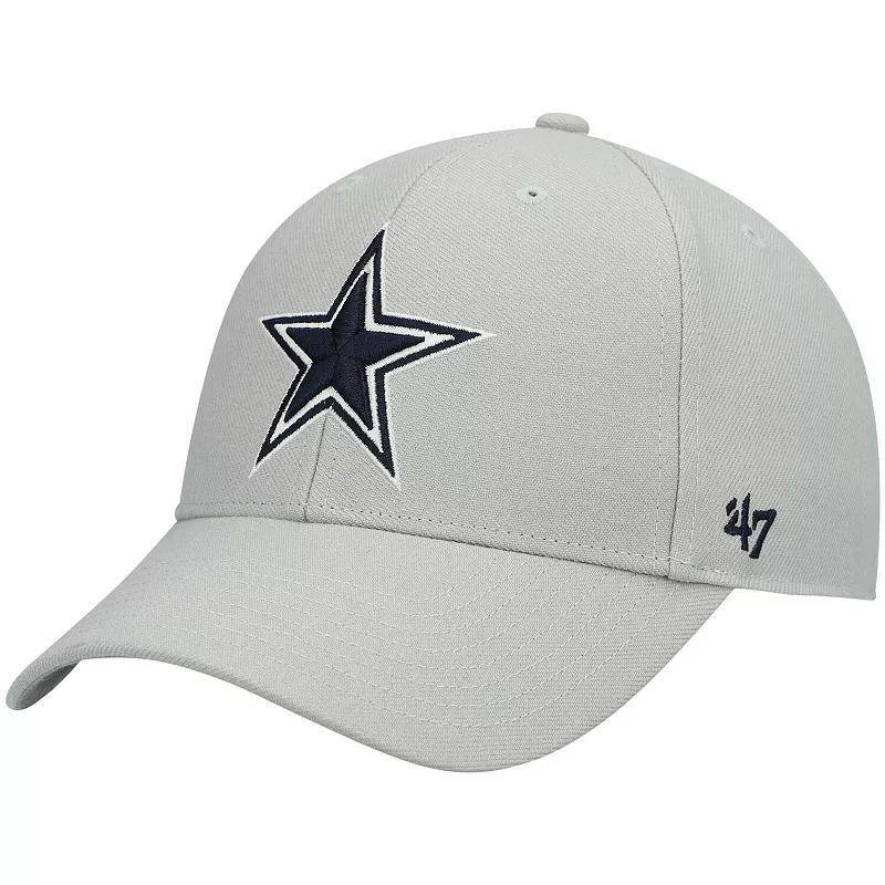 Mens 47 Gray Dallas Cowboys MVP Secondary Logo Adjustable Hat Product Image