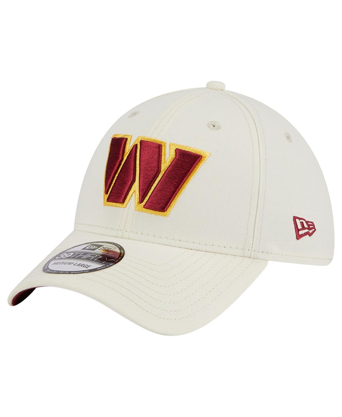 Mens New Era Cream Washington Commanders Classic 39THIRTY Flex Hat Product Image