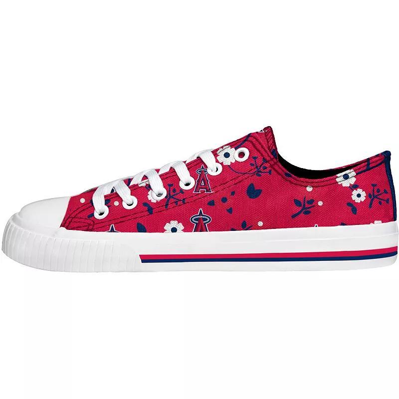 Womens FOCO Los Angeles Angels Flower Canvas Allover Shoes Product Image