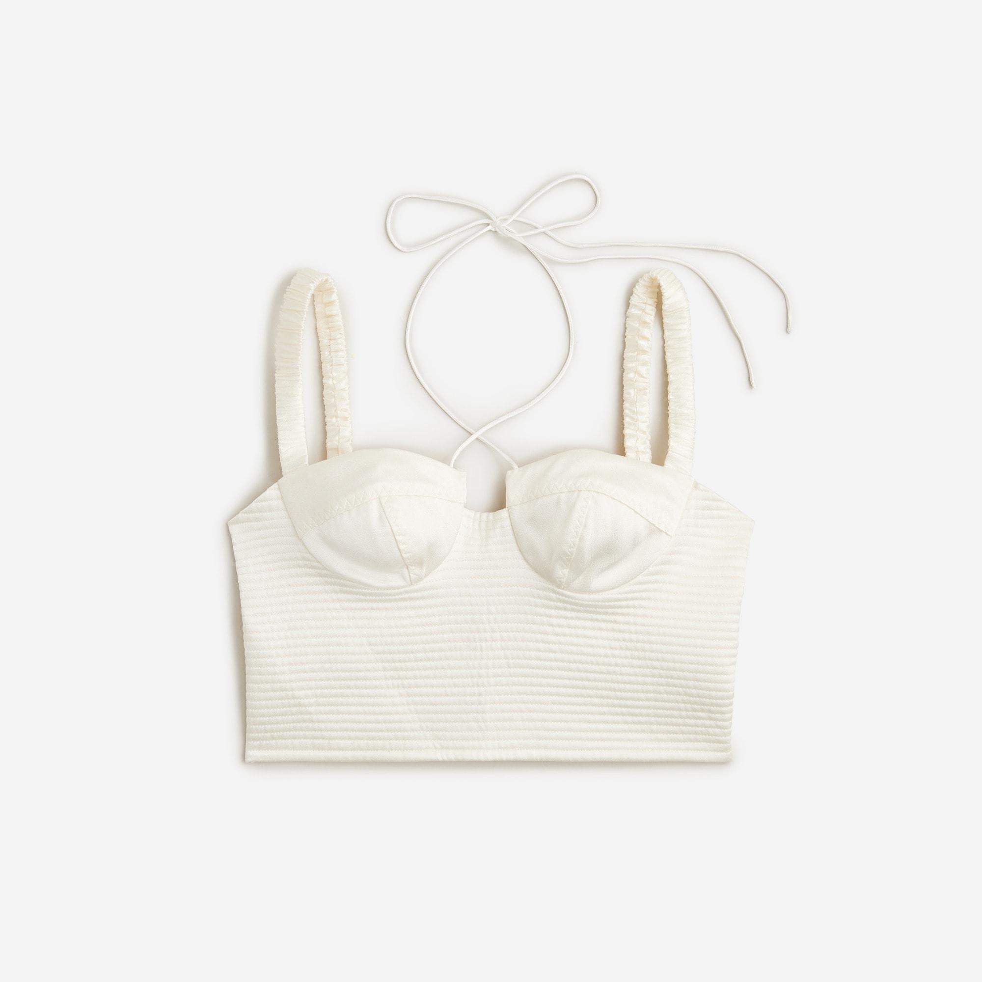 Limited-edition Anna October© X J.Crew cropped bustier top Product Image