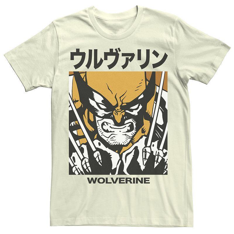 Mens Marvel X-Men Wolverine Kanji Blades Pose Tee Product Image