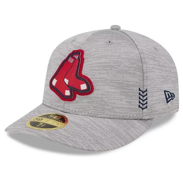 Mens New Era Gray Boston Red Sox 2024 Clubhouse Low Profile 59FIFTY Fitted Hat Product Image