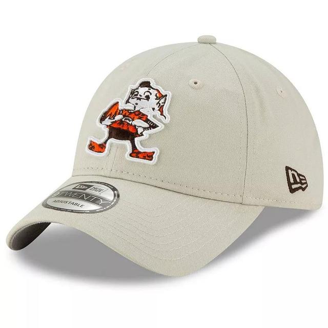 Mens New Era Khaki Cleveland Browns Historic Playmaker 9TWENTY Adjustable Hat Product Image