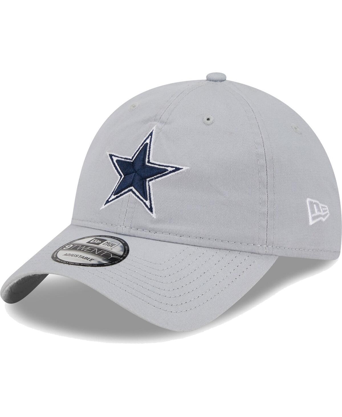 Mens New Era Gray Dallas Cowboys Main Core Classic 2.0 9TWENTY Adjustable Hat Product Image