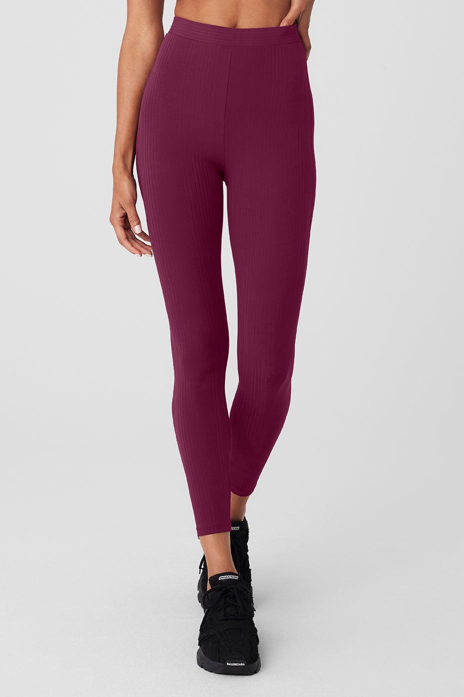 High-Waist 7/8 Run It Back Legging - Wild Berry Female Product Image