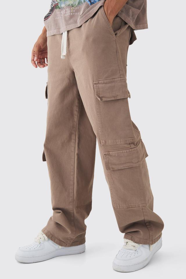 Elasticated Baggy Fit Multi Cargo Pants | boohooMAN USA Product Image