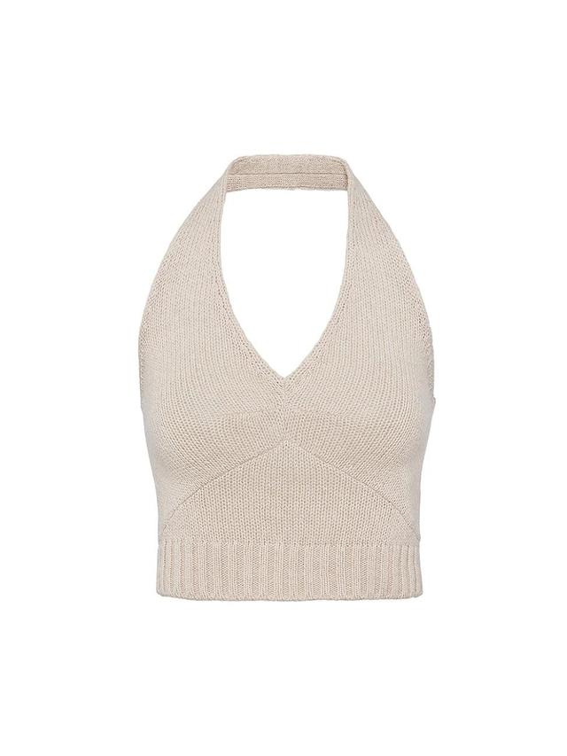 Halter Cashmere Wool Top Product Image