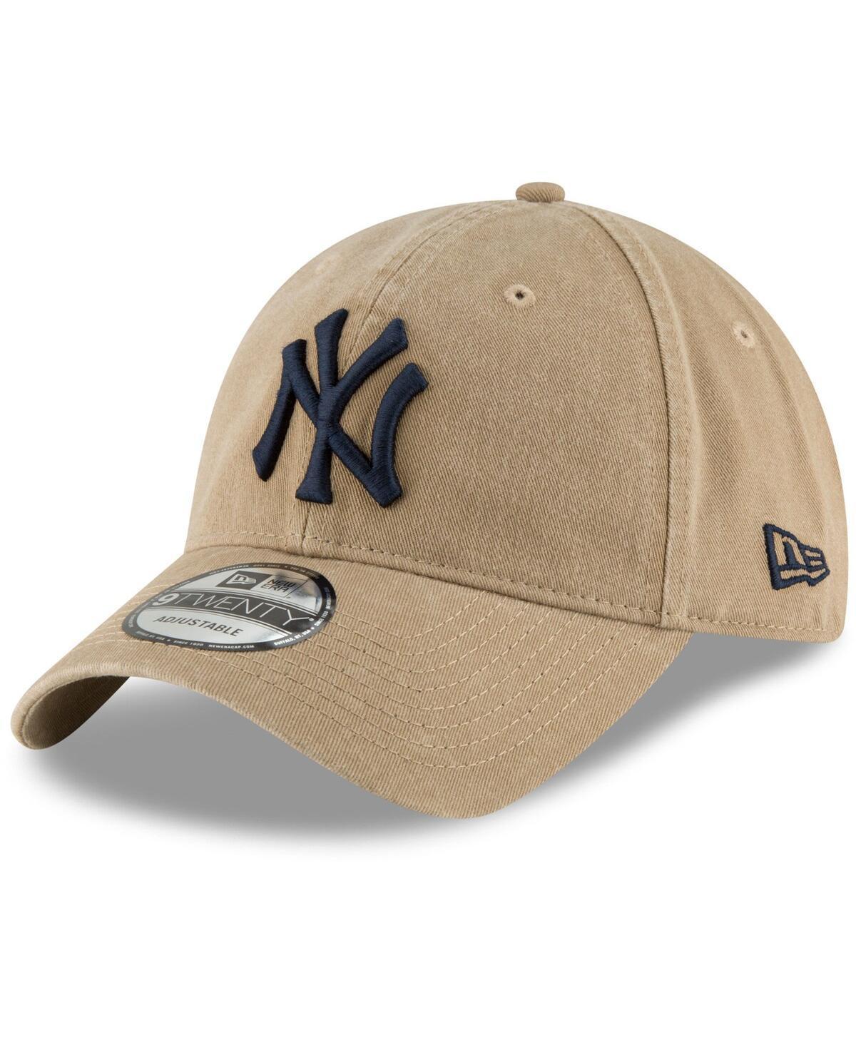 Mens New Era Khaki New York Yankees Fashion Core Classic 9TWENTY Adjustable Hat Product Image