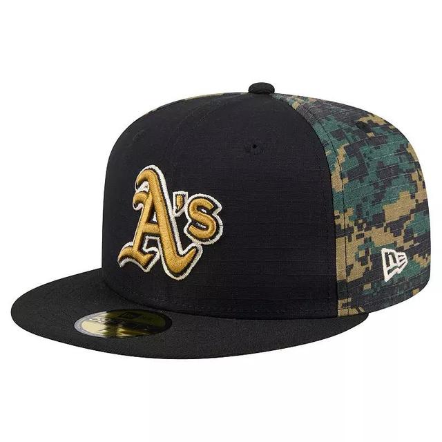 Mens New Era Oakland Athletics Digi Camo 59FIFTY Fitted Hat Product Image