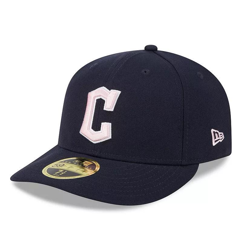 Mens New Era Cleveland Guardians 2024 Mothers Day Low Profile 59FIFTY Fitted Hat Blue Product Image