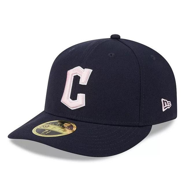 Mens New Era Navy Cleveland Guardians 2024 Mothers Day Low Profile 59FIFTY Fitted Hat Grd Blue Product Image