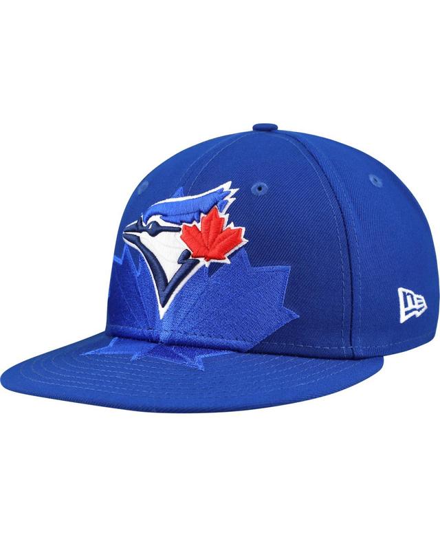 New Era Mens Royal Toronto Blue Jays Shadow Logo 59FIFTY Fitted Hat Product Image