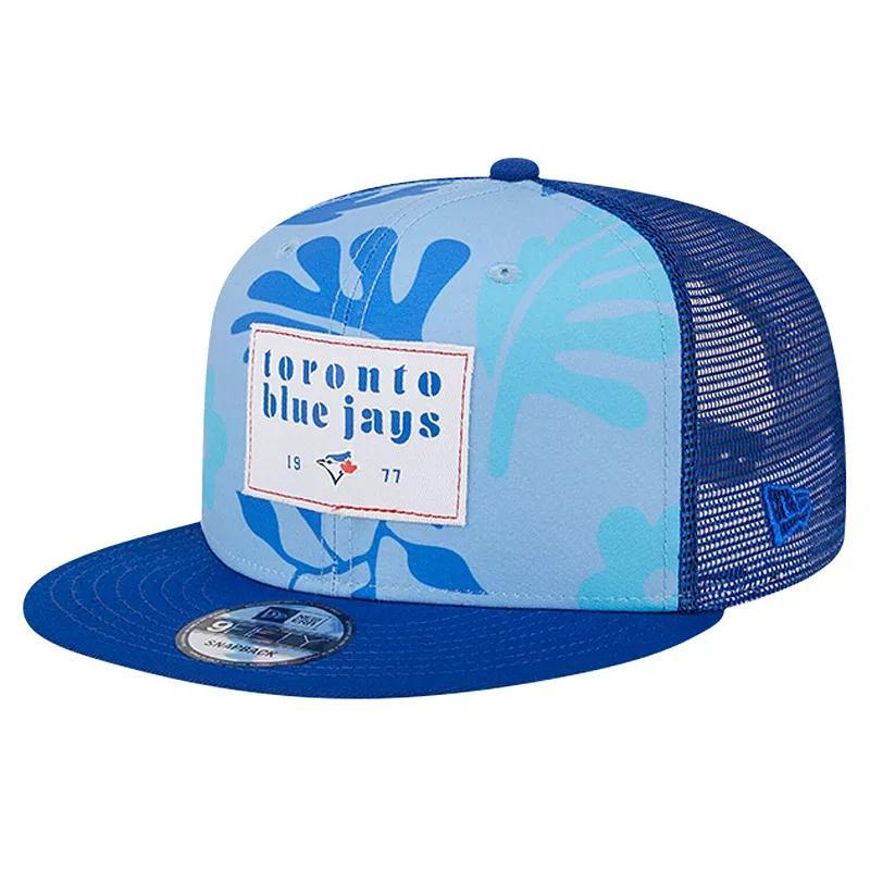 Mens New Era Royal Toronto Blue Jays Bikini Bottom Trucker 9FIFTY Snapback Hat Product Image