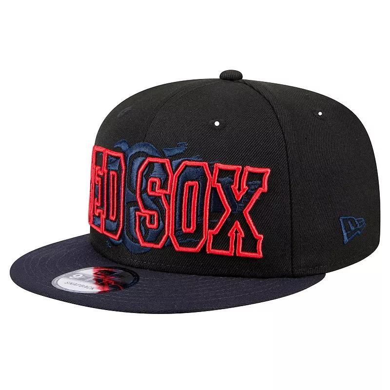 Mens New Era Boston Red Sox Splatter 9FIFTY Snapback Hat Product Image