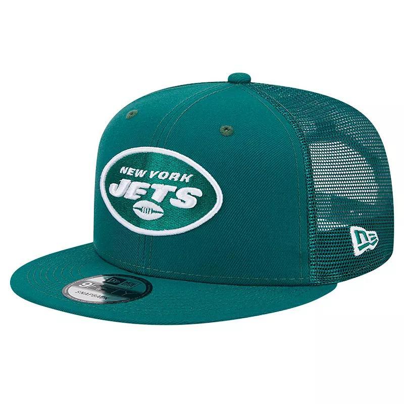 Mens New Era New York Jets Main Trucker 9FIFTY Snapback Hat Product Image