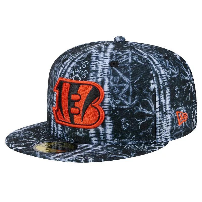 Mens New Era Cincinnati Bengals Shibori 59FIFTY Fitted Hat Product Image