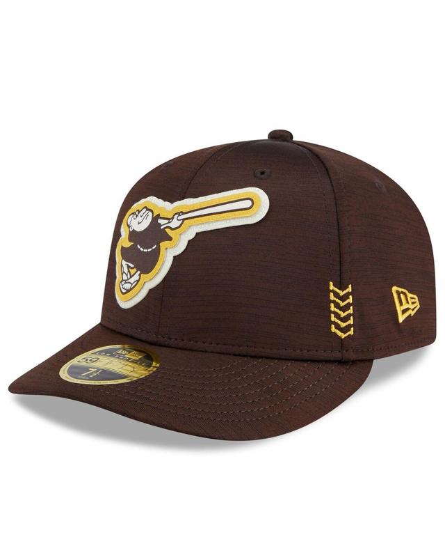 Mens New Era Brown San Diego Padres 2024 Clubhouse Low Profile 59FIFTY Fitted Hat Product Image