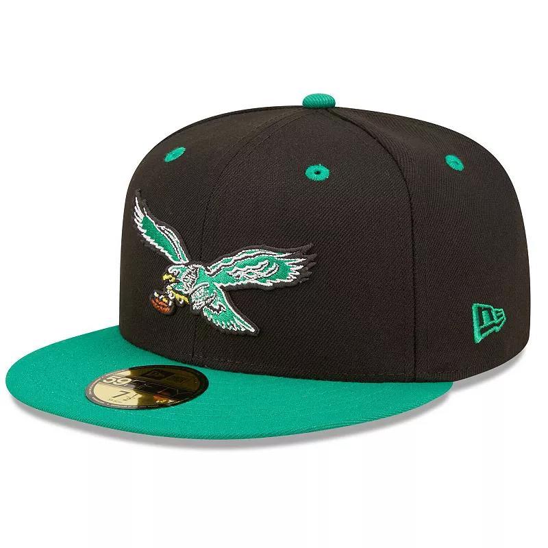 Mens New Era /Kelly Green Philadelphia Eagles Flipside 59FIFTY Fitted Hat Product Image