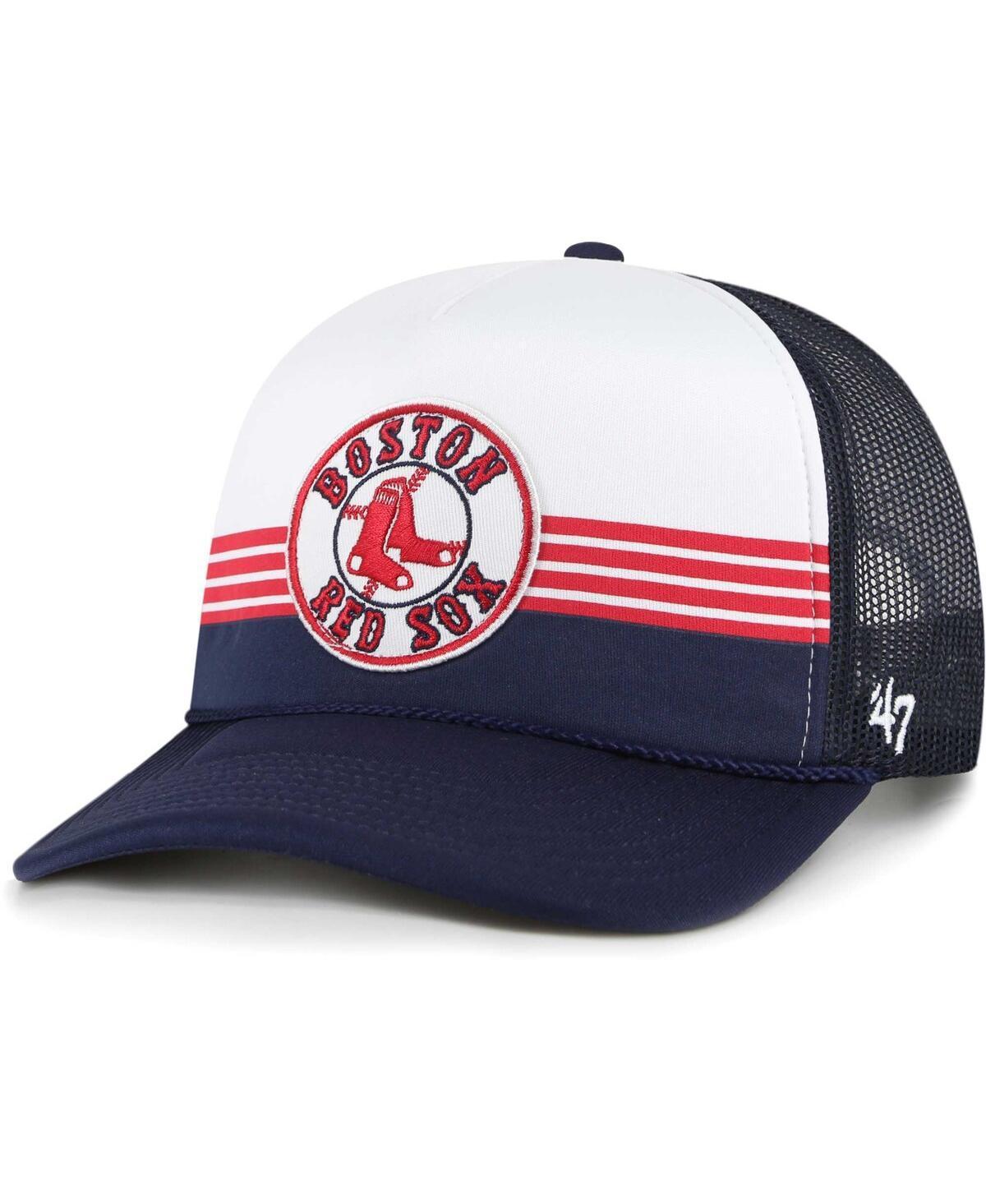 Mens 47 Boston Red Sox Lift Off Foam Front Mesh Trucker Adjustable Hat, Blue Product Image