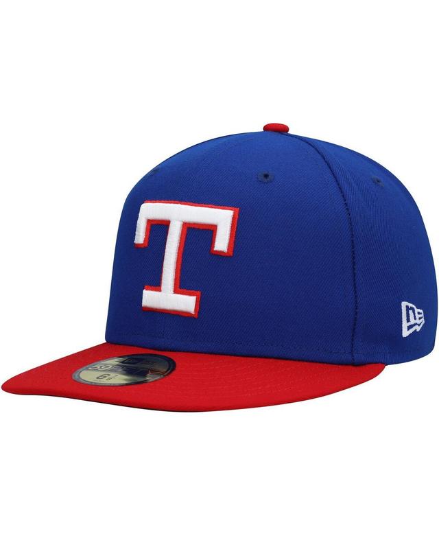 Mens New Era Royal Texas Rangers Cooperstown Collection Turn Back The Clock 59FIFTY Fitted Hat Product Image